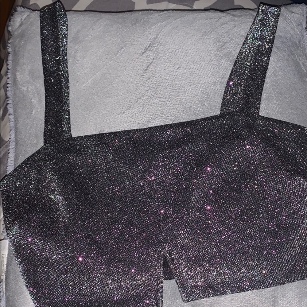Sparkled cropped top